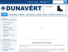 Tablet Screenshot of dunavert.com