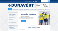 Desktop Screenshot of dunavert.hu